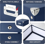 DLUGOPIS 2 Pcs Inch Checks Storage Box - Image 3