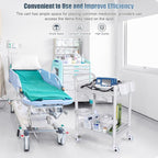 Medical Carts with Wheels 2 Tier Mobile Esthetician Cart 220 LBS Load Hospital - Image 9