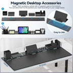 kdd desk pad mat set, 6 in 1 showing dimensions