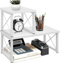 ELITEROO Wood Desktop Shelf, Freestanding Small Bookshelf Dorm Supplies by ELITEROO