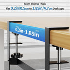 YECAYE Under Desk Cable Management Tray, All-Metal Clamp-Mount Cable Management - Image 4