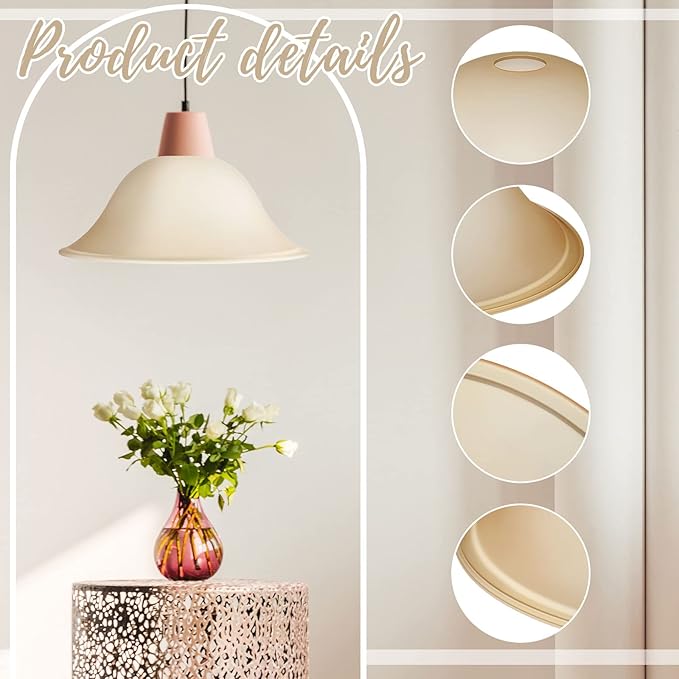 Huquary Lamp Glass Shades for Floor Lamp Elegant Cover Light Fixture Shade - Image 4