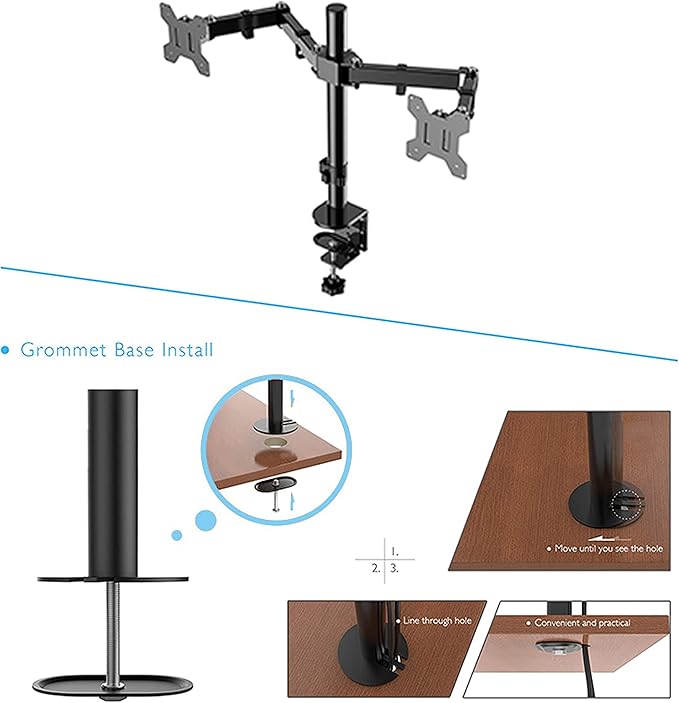 Rocelco 46" Large Height Adjustable Standing Desk Converter - Image 7
