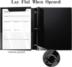 Tashkummy 360° Pivotable 3 Ring Binder, Upgraded Foldable Binders 1 inch 12 Pack - Image 3