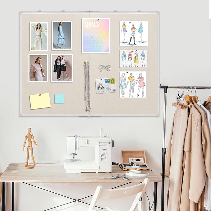 AMUSIGHT Double-Sided Large Cork Board - Image 8