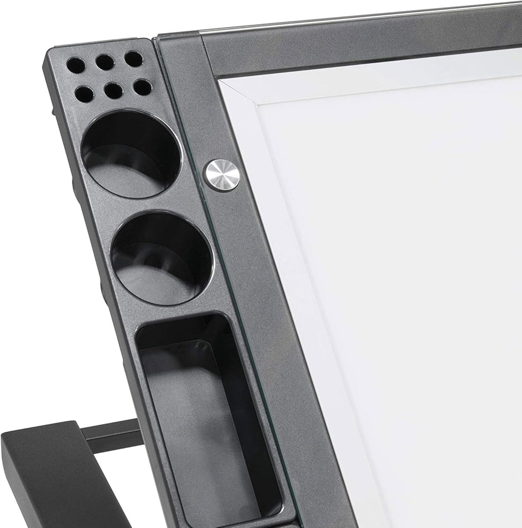 Artograph Futura Light Tracing Table for Artists with Storage and Adjustable Stand, Dimmable Night Glass Work Top