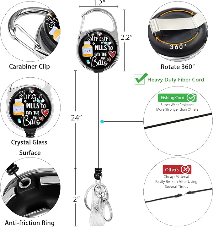 Pharmacy Pharmacist Chill Pill Lanyards - Image 5