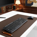 DACASSO Leatherette Keyboard/Mouse Desk Mat- Luxury Leatherette Desk Blotter - Image 7