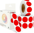 Red 1 Inch Round Color Coding Labels by Unknown