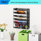GDINDINFAN Wall File Organizer Holder Mesh Hanging Paper Document Holder - Image 7