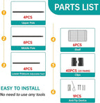 SINGAYE Shelf Closet Wire Shelving：Adjustable Metal Unit - Image 8