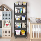 Calmootey 5-Tier Rolling Utility Cart - Image 3