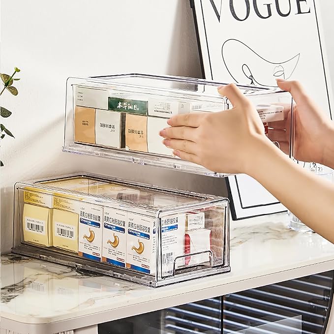 Sgoostood Pull Out Drawer Medicine Box by sgoostood