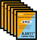 JIUYE Magnetic Sign Holder 8.5 x 11 Wall Mount, Self Adhesive Picture Display by JIUYE