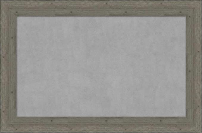 Amanti Art Grey Framed Magnetic Board 31x47 Large Vision Board by AmantiArt