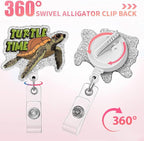 Aoryalps Turtle Time Retractable Badge Reel Holder Retractable - Image 4