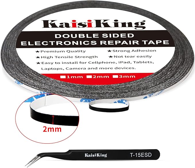 Kaisiking 2mm / 3mm x 50M LCD Screen Repair Tape Cell Phone Adhesive Tape Thin - Image 2