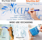Shuttle Art Blue Dry Erase Markers, 60 Pack Magnetic Whiteboard Markers - Image 4
