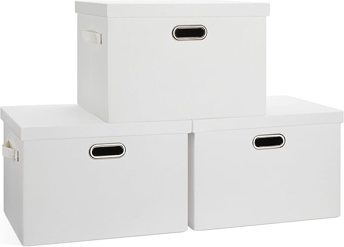 Graciadeco Large 17" 36 Quart Collapsible Stackable Storage Bins by GraciadecoStorage