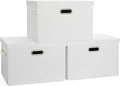 Graciadeco Large 17" 36 Quart Collapsible Stackable Storage Bins by GraciadecoStorage