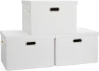 Graciadeco Large 17" 36 Quart Collapsible Stackable Storage Bins by GraciadecoStorage