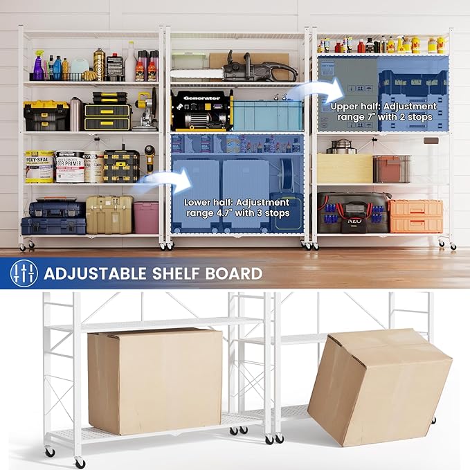 ALANNG 40" W Foldable 5-Tier Storage Shelves - Image 3