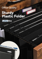 SortRax Plastic High Capacity Hanging File Folders, Letter Size, Heavy Duty - Image 5