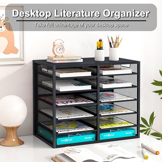 PAG Mass Mail Holder, Adjustable Countertop Literature Organizer, Student - Image 3