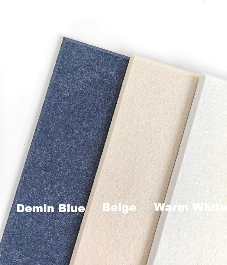 DECORITA Blue Felt Bulletin Board 47"x35" | Large Cork Pin Board Alternative - Image 7