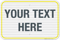 Personalized Custom Customize for Office, Delivery Yellow Sign, 12x18 Inches by SigoSigns