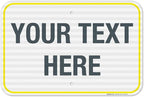 Personalized Custom Customize for Office, Delivery Yellow Sign, 12x18 Inches by SigoSigns
