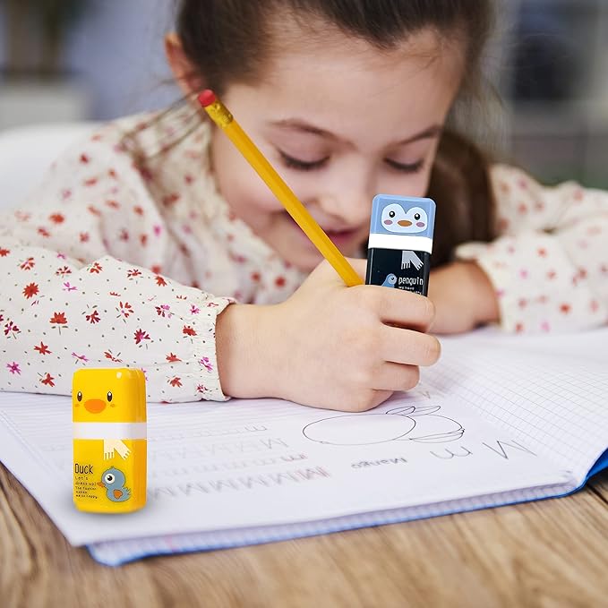 Performore 6‑Pack Animal‑Theme Cute Pencil Erasers - Image 6