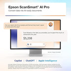 Epson RapidReceipt RR-600W Wireless Desktop Color 2-Sided Receipt & Document - Image 2