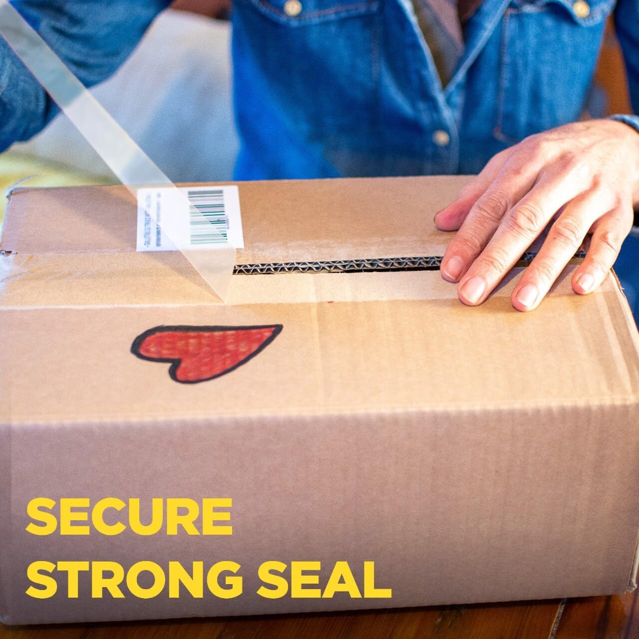 Scotch Ultra Clear Packaging Tape, 2 Rolls Clear Packing Tape with Handheld Dispensers, 1.88 in x 800 in (22.2 yd), Transparent Box Sealing Tape for Shipping, Moving, Mailing and Storage Boxes