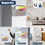 LQPAFZ Magnetic File Holder 1 Pockets File Folder Organizer, Office Hanging - Image 7