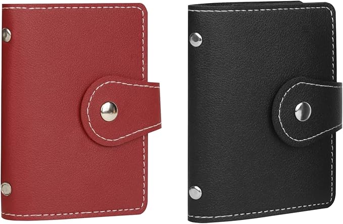 PRIVILLA 2 Pcs Credit Card Holder and business card holder，Sd Card Holder Each by PRIVILLA