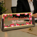 Desk Name Plate Personalized Custom Light Up Acrylic Plaque by YAEILOV