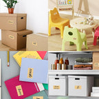 STARLIBOO Kraft Paper Rectangle Removable Moving Labels, 250 Labels, 2*3 Inch - Image 6