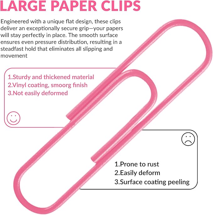 Jumbo Paper Clips, 2 Inch Large Paper Clip - Image 5