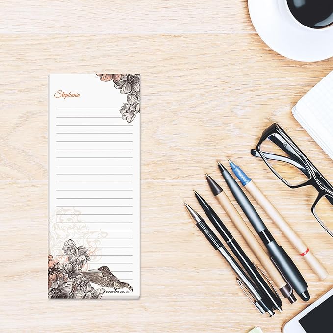 Current Hummingbird Garden Personalized Lined Shopping List Pads - Image 3