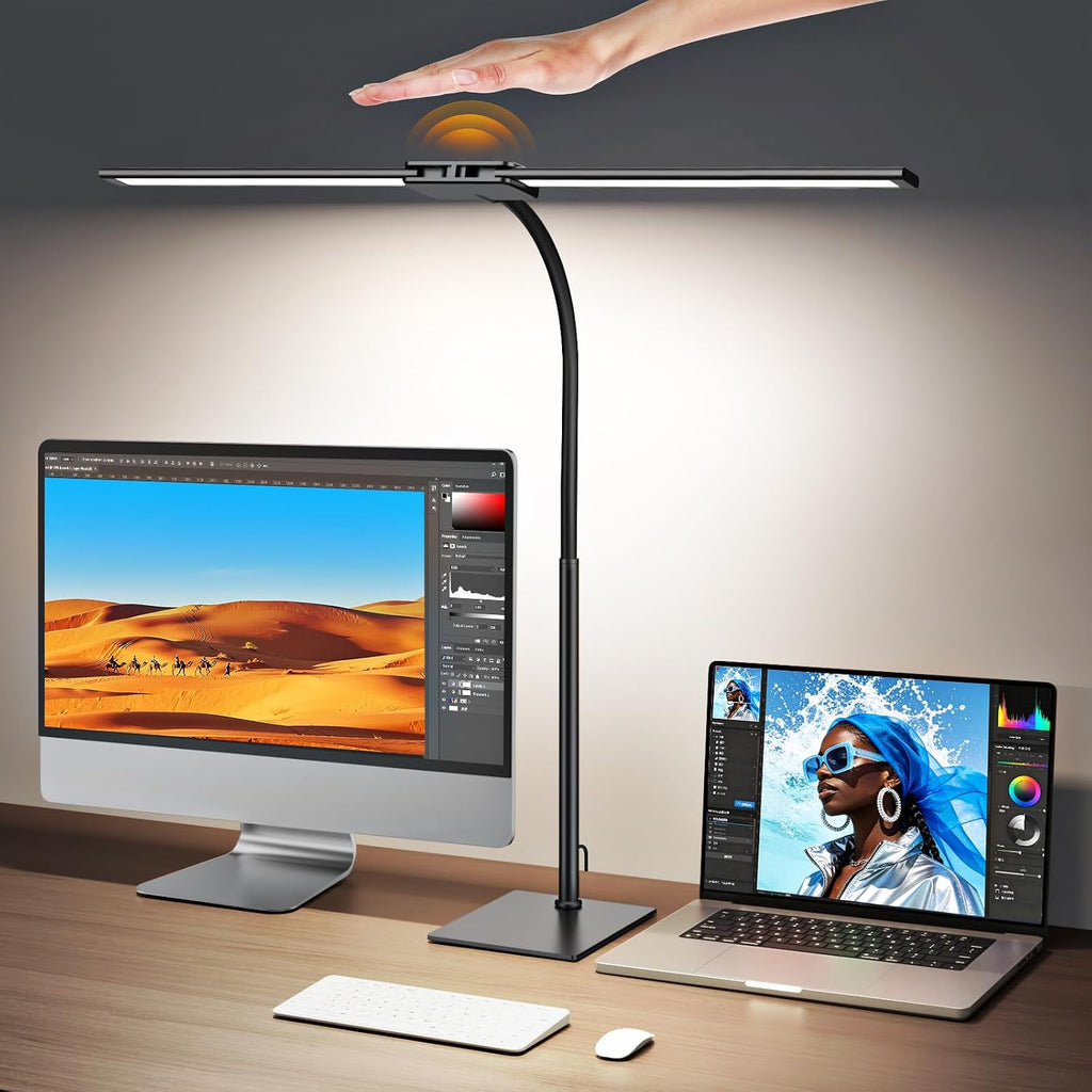 syrinx led desk lamp for home office, 18w, main product view
