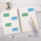1000pcs 2026 Year Stickers, 3/4x1-1/2 Inch 26 Year Colored Self-Adhesive - Image 3