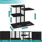 ELITEROO Desktop Bookshelf, 4 Tier Wood Desk Organizer Shelf, Tabletop Storage - Image 3