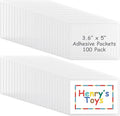 Jeyiour 100 Pcs Label Holders Adhesive Nameplate Pockets Storage Bin Labels by Jeyiour