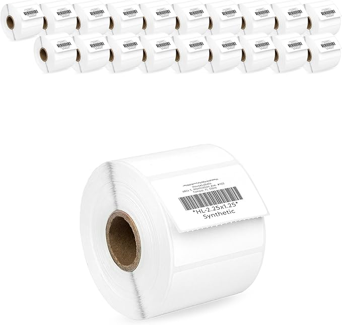 HOUSELABELS 2.25" x 1.25" Address Labels on 1" Core in Polypropylene Compatible by HouseLabels