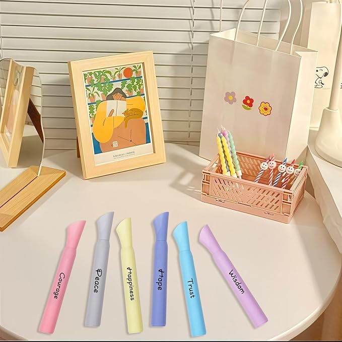 EooUooIP Aesthetic Highlighters, 6 Pack Tank Style Highlighters, Pastel Color - Image 6