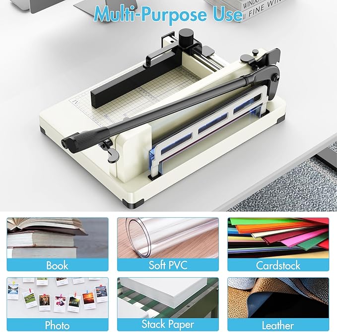 Paper Cutter 12 Inch, Heavy Duty Paper Cutter - Image 6