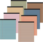 Fuutreo 8 Pcs 8.5'' x 11'' Colored Legal Pad Writing Pads Narrow Ruled 50 by Fuutreo