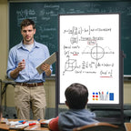 Rolling Whiteboard on Wheels, Double-Sided Magnetic Dry Erase Board - Image 6