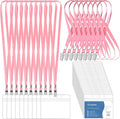 100 Pcs Lanyards for ID Badges and 100 Pcs Clear Name Tag Holders Reusable by Lecpeting